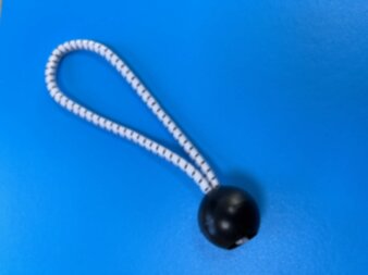 Bungee Loop with Ball Black only 200mm