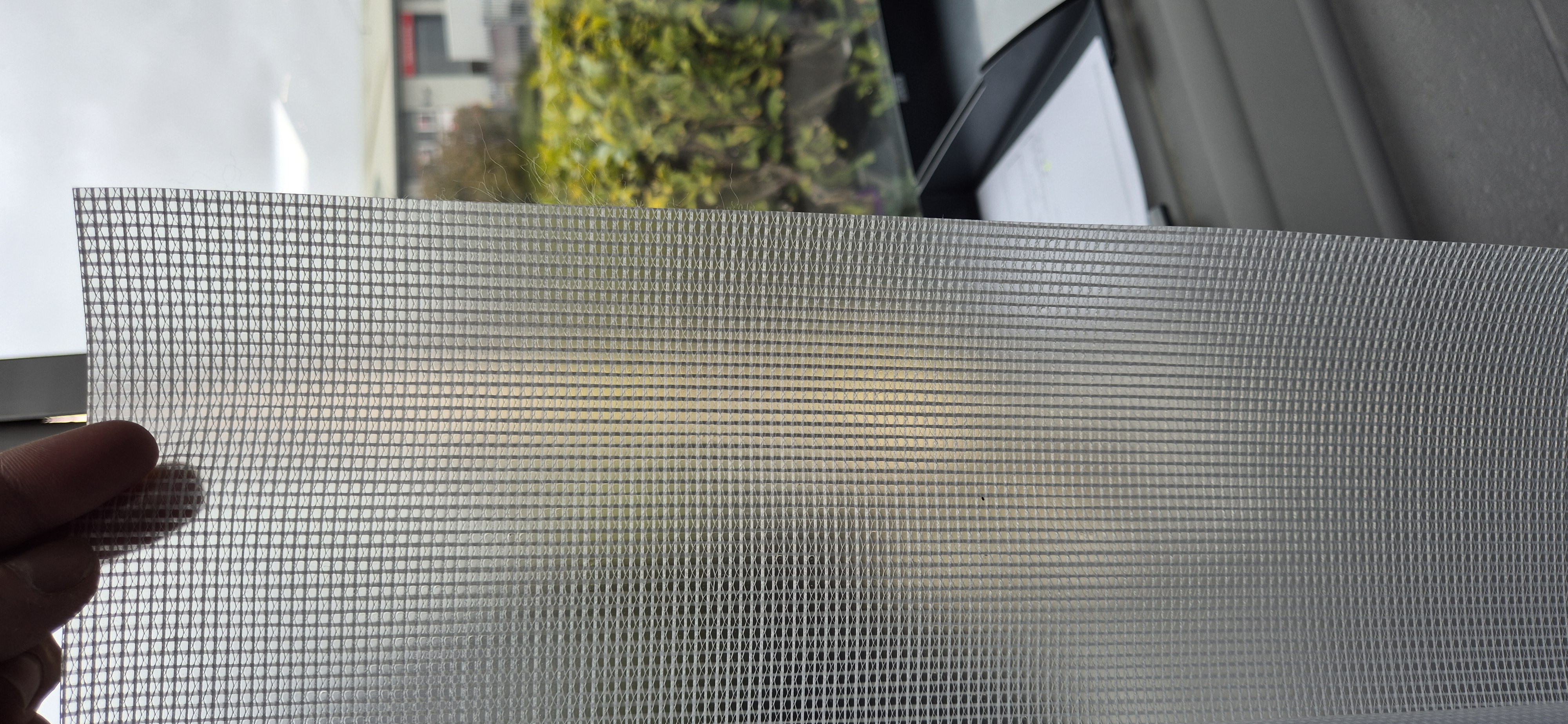 Clear Reinforced 350gsm Tarpaulin Fabric