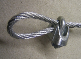 U Clamps for 3mm Galvanised Steel Cable
