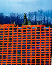 50mtr x 1mtr Orange Barrier Fencing