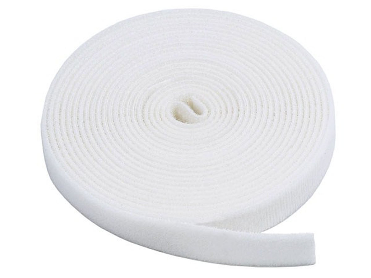 50mm wide self adhesive Hook and Eye for PVC by the metre White Only